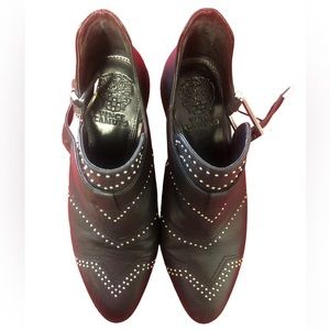 VINCE Camino Black studded Raine Cutout boots size 8M/38